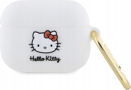 Picture of Sourcing Hello Kitty HKAP3DKHSH Airpods Pro cover white/white Silicone 3D Kitty Head