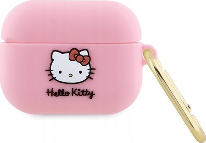 Picture of Sourcing Hello Kitty HKAP3DKHSP Airpods Pro cover pink/pink Silicone 3D Kitty Head