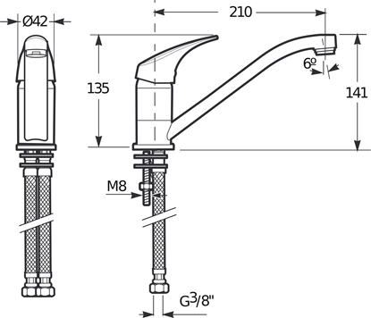Picture of Sourcing KITCHEN FAUCET TALAS H3511N10042301