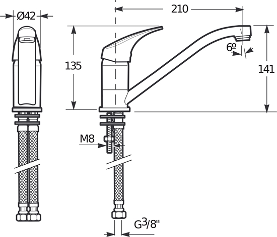 Picture of Sourcing KITCHEN FAUCET TALAS H3511N10042301