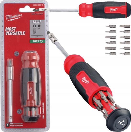 Picture of Sourcing MILWAUKEE UNIVERSAL RATCHET SCREWDRIVER 14in1 TORX...
