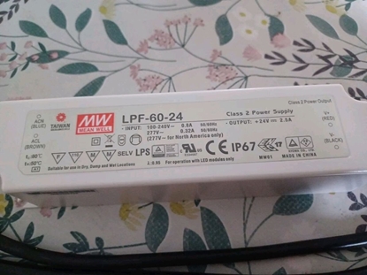 Attēls no Sourcing SINGLE OUTPUT LED POWER SUPPLY 24V 2.5A