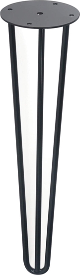 Picture of Sourcing STEEL HAIRPIN LEG TRIPLE 8 L400 BLACK