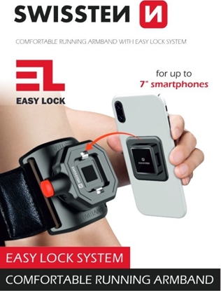 Picture of Sourcing Swissten Quick Connect Armband / Hand Phone Holder 4 - 6.8 inches
