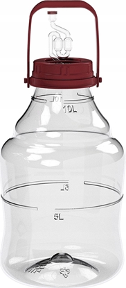 Attēls no Sourcing UNBREAKABLE DEMIJOHN 10L HANDLE/AIRLOKS