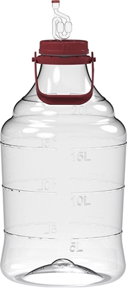 Attēls no Sourcing UNBREAKABLE DEMIJOHN 20L HANDLE/AIRLOKS