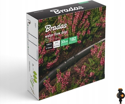 Attēls no Sourcing WATER FLOW DRIP HOSE SET 100m WITH WATER FLOW CLOCK