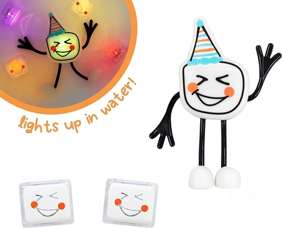 Picture of Soxo Glo Pals, Posta do kpieli Party Pal - zestaw z dwiema kostkami sensorycznymi wieccymi w wodzie