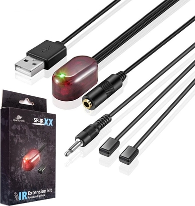 Изображение Spacetronik Przekanik pilota szafkowy IR Spacetronik SP-IR03 uniwersalny