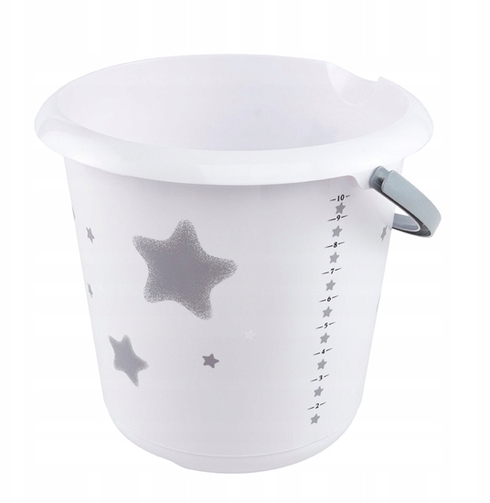 Picture of Spainis deko 10L Ilvie "Stars" O30x28cm balts 4052396062366