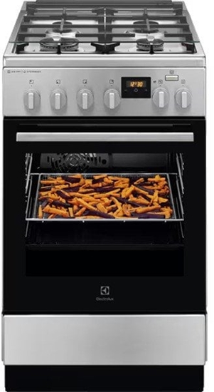 Picture of Kuchenka Whirlpool Special offer! Electrolux gas stove with electric oven SteamBake stainless steel 50cm LKK560222X