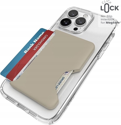 Attēls no Speck Speck ClickLock Wallet For MagSafe - Magnetyczny portfel MagSafe (Pale Oak)