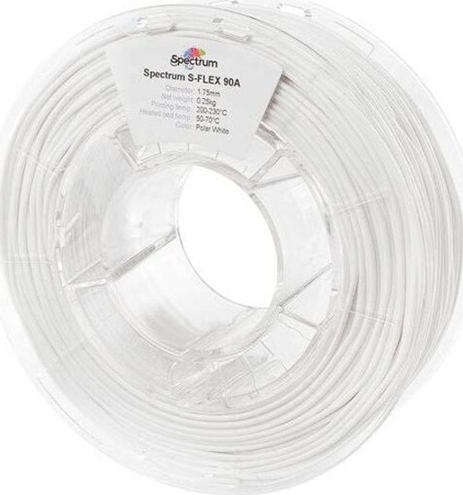 Picture of Spectrum Filament S-FLEX 90A Polar White 1,75 mm/0,25 kg