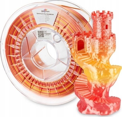 Picture of SPECTRUM Tisková struna (filament) PLA SILK RAINBOW 1.75mm FIRE RED 1kg