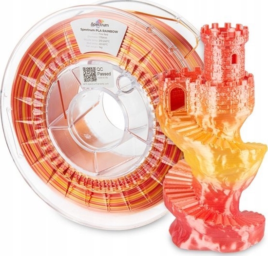 Picture of SPECTRUM Tisková struna (filament) PLA SILK RAINBOW 1.75mm FIRE RED 1kg