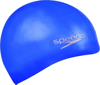 Изображение Speedo Czepek Plywacki 8-709842610 Plain Moulded Silicone Cap Blue Niebieski