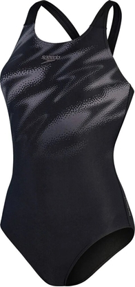 Picture of Speedo Damski strój kpielowy Speedo Hyperboom Plmt Msbk Af black / dove grey rozmiar 28