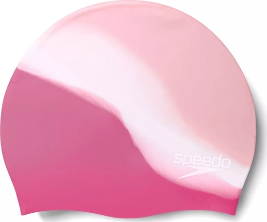 Picture of Speedo Dziecicy czepek silikonowy Speedo MULTI COLOUR SILC CAP JU oyster/white/blush