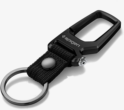 Picture of Spigen Carabiner With KeyRing 1 Pack, black