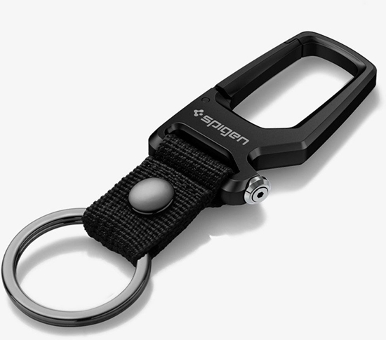 Picture of Spigen Carabiner With KeyRing 1 Pack, black