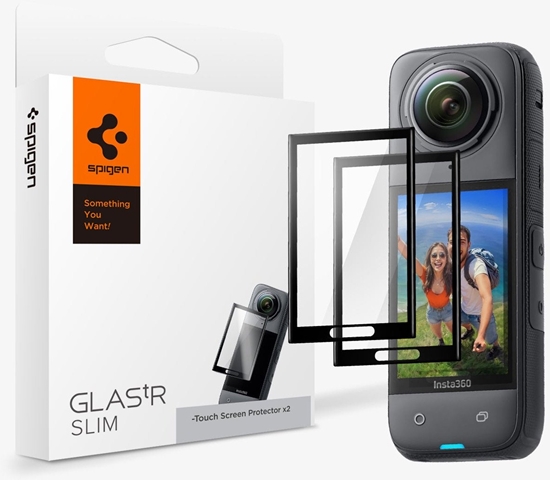 Изображение Spigen Glass tR SLIM S2P, black - Insta 360 X4