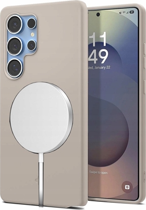 Attēls no Spigen SILICONE FIT MAG MAGSAFE GALAXY S25 ULTRA TITANIUM