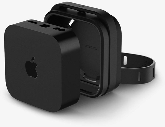 Picture of Spigen Silicone Fit Mount, black - Apple TV 4K 3th Gen (2022)