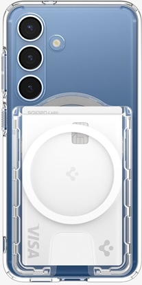 Attēls no Spigen Ultra Hybrid Wallet MagSafe+, crystal clear - Samsung Galaxy S25 Series