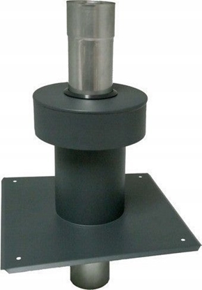 Изображение SpiroFlex 60/100 zakonczenie pionowe (nv) z pyt dachow - malowane (antracyt)