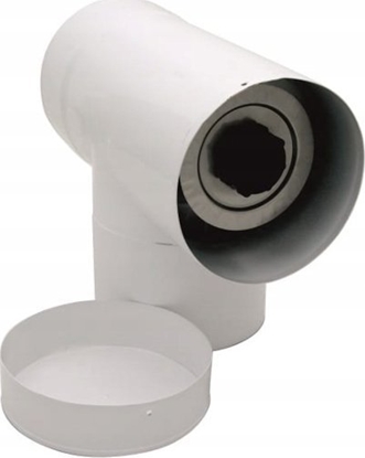 Изображение SpiroFlex 60X100 TRÓJNIK Z/DEK.90°SX-TDNV60/100TDB - SX-TDNV60/100TDB