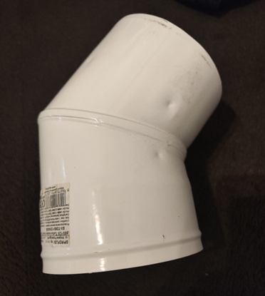 Picture of SpiroFlex 80/125 kolano dwucienne 45 biaeKOLANO 2-SCIENNE BIALE 45