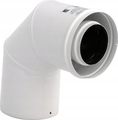 Picture of SpiroFlex 80/125 kolano dwucienne 90 biaeKOLANO 2-SCIENNE BIALE 90