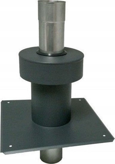 Picture of SpiroFlex 80/125 zakonczenie pionowe (nv) z pyt dachow - malowane (antracyt)