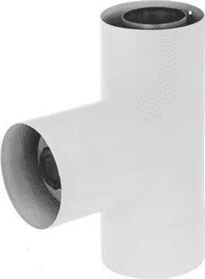 Picture of SpiroFlex 80/125-60/100 TRÓJNIK REDUKCYJNY DWUCIENNY Z DEKLEM BIAY!// RSK.SX-TDNV80/125TDRB