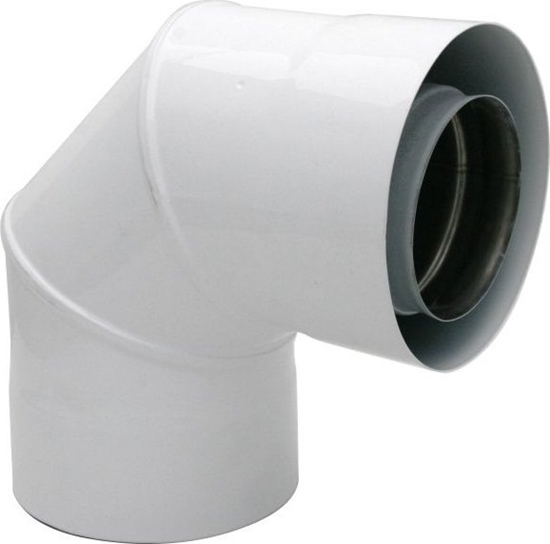 Picture of SpiroFlex 80/125-60/100 turbo kolano dwucienne 90 redukcyjne biae