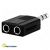Изображение Splitter; Jack 6.35mm socket x2,Jack 6.35mm plug; stereo