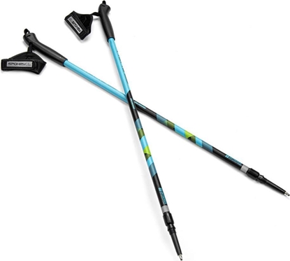 Изображение Spokey Kijki Nordic Walking Meadow niebiesko-czarno-zielone 929462