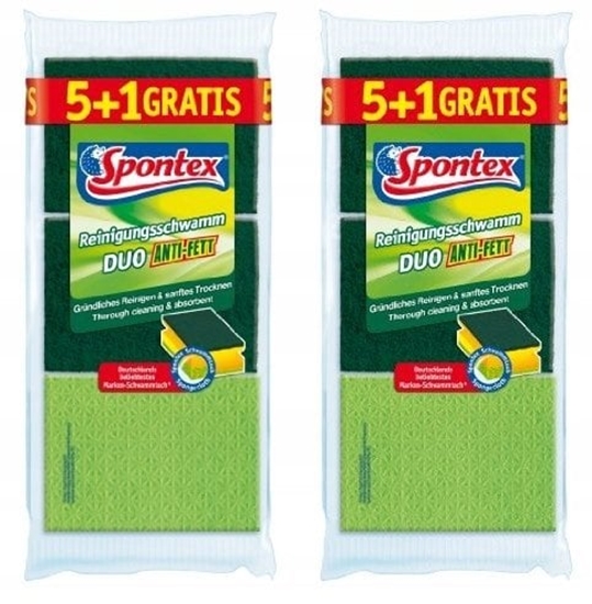 Picture of Spontex Reinigungsschwamm Duo Anti-Fett f. sort. 6er Pack