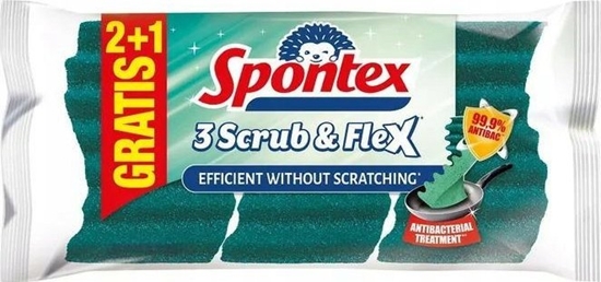 Picture of Spontex Spontex Zmywak Kuchenny Scrub Flexy 3szt 19400320...