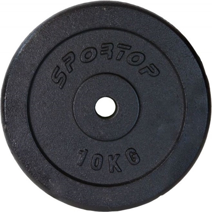 Attēls no Sportop obcienie eliwne czarne 10 kg fi28
