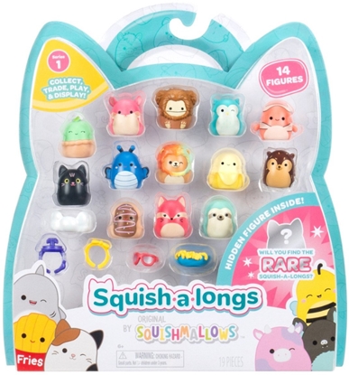 Picture of SQUISHMALLOWS SQUISH-A-LONGS figures 14-pack, 2,5 cm