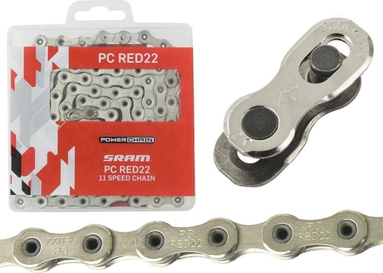 Picture of Sram acuch Sram PC Red22 Hollow Pin, 114 ogniw 11rz, spinka PowerLock