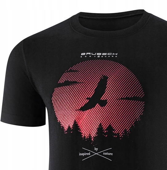 Picture of SS1265M Koszulka mska z krótkim rkawem OUTDOOR WOOL PRO czarny XXL - ORZE 1