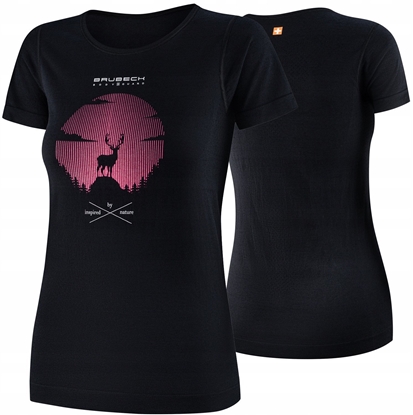 Attēls no SS1272W Koszulka damska z krótkim rkawem OUTDOOR WOOL PRO czarny XL - JELE 2