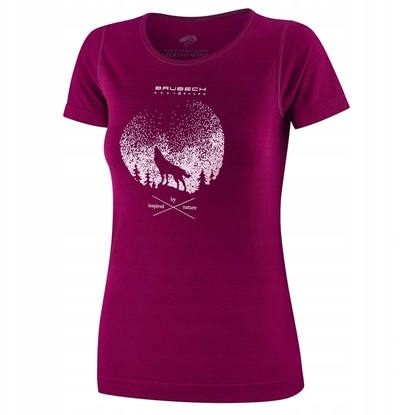 Attēls no SS1272W Koszulka damska z krótkim rkawem OUTDOOR WOOL PRO liwkowy XL - WILK 4