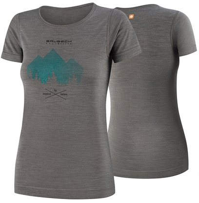 Attēls no SS1272W Koszulka damska z krótkim rkawem OUTDOOR WOOL PRO szary S - GÓRY 9