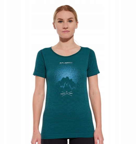 Picture of SS1272W Koszulka damska z krótkim rkawem OUTDOOR WOOL PRO zielony L - GÓRY 10