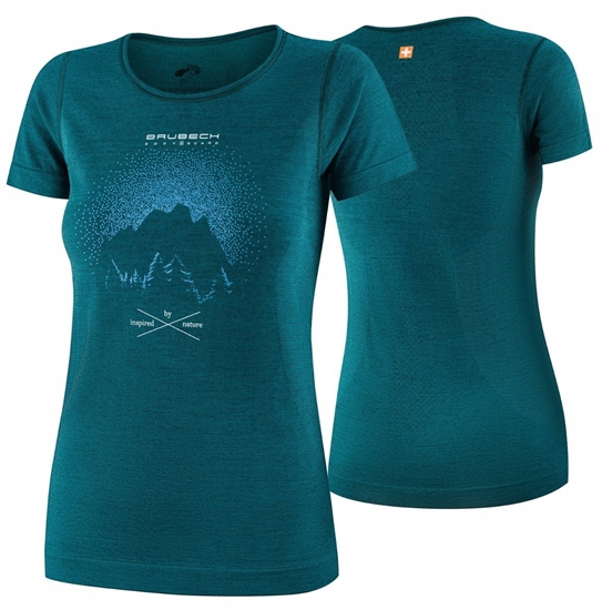 Picture of SS1272W Koszulka damska z krótkim rkawem OUTDOOR WOOL PRO zielony S - GÓRY 10