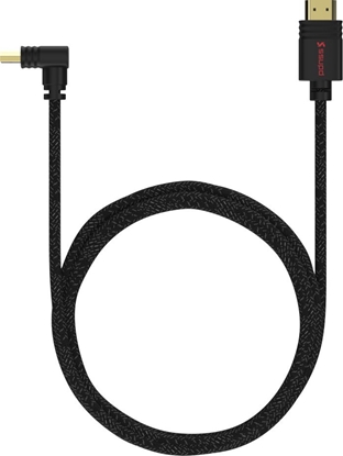 Attēls no Ssupd Ssupd Meshroom HDMI 2.1 Kabel - 90 Grad gewinkelt, 8K, 2m, schwarz