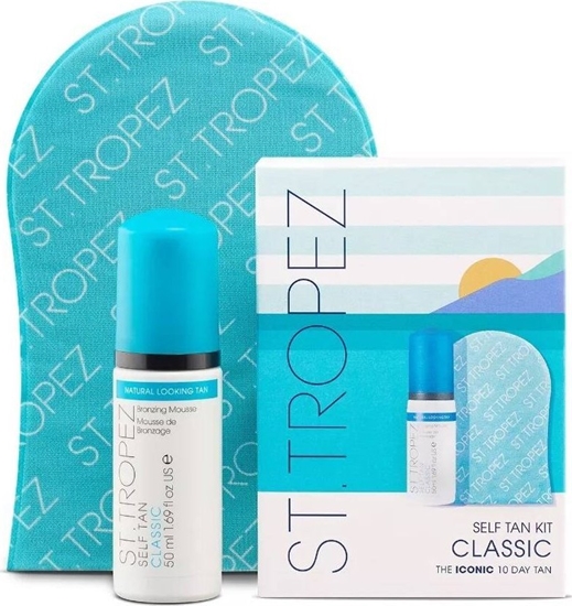 Picture of ST.TROPEZ St. Tropez Self Tan Classic zestaw samoopalajca ultra nawilajca pianka 50ml + rkawica